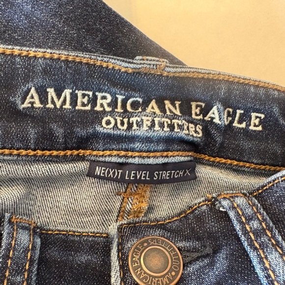 American Eagle Next Level Stretch X distressed jeans size 00 R - Picture 5 of 7